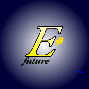 The logo and trademark of EStarFuture Corporation Limited (also trading as E*Future TM) in the livery for solar-ultracapactor products. Copyright 2005 Nobilangelo Ceramalus and EStarFuture Corporation. Click for company details.